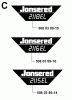 Jonsered 2115EL - Chainsaw (2000-02) Spareparts DECALS