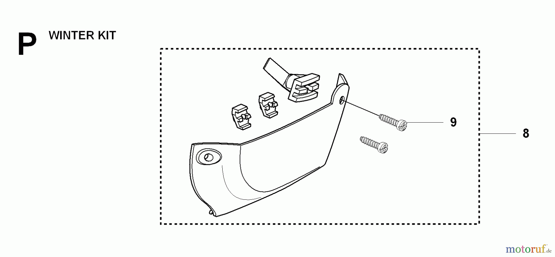 Jonsered Motorsägen CS2152 - Jonsered Chainsaw (2007-08) WINTER KIT