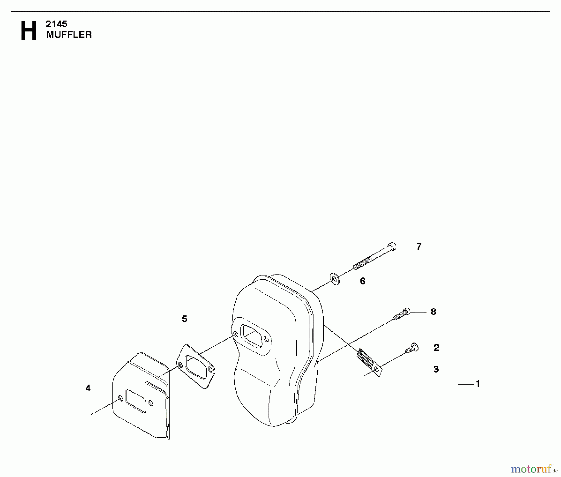  Jonsered Motorsensen, Trimmer FC2145 - Jonsered String/Brush Trimmer (2010-09) MUFFLER
