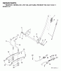 Jonsered LT2115 A (J2115AB, 954130211) - Lawn & Garden Tractor (2004-06) Ersatzteile MOWER LIFT / DECK LIFT