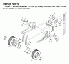 Jonsered CT2105 (J2105FA, 954130095) - Lawn & Garden Tractor (2003-01) Ersatzteile WHEEL DEPTH STAKE ASSEMBLY