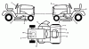 Jonsered LT2213 CA (96051001902) - Lawn & Garden Tractor (2011-08) Ersatzteile DECALS