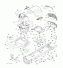 Jonsered LT2216 (96041010201) - Lawn & Garden Tractor (2010-01) Ersatzteile CHASSIS ENCLOSURES