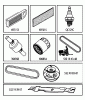 Jonsered LT2216 (96041010201) - Lawn & Garden Tractor (2010-01) Ersatzteile FREQUENTLY USED PARTS