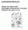 Jonsered LT2216 CM (96061019301) - Lawn & Garden Tractor (2007-04) Ersatzteile FREQUENTLY USED PARTS