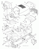 Jonsered LT2218 A2 (96041003902) - Lawn & Garden Tractor (2008-02) Ersatzteile CHASSIS ENCLOSURES