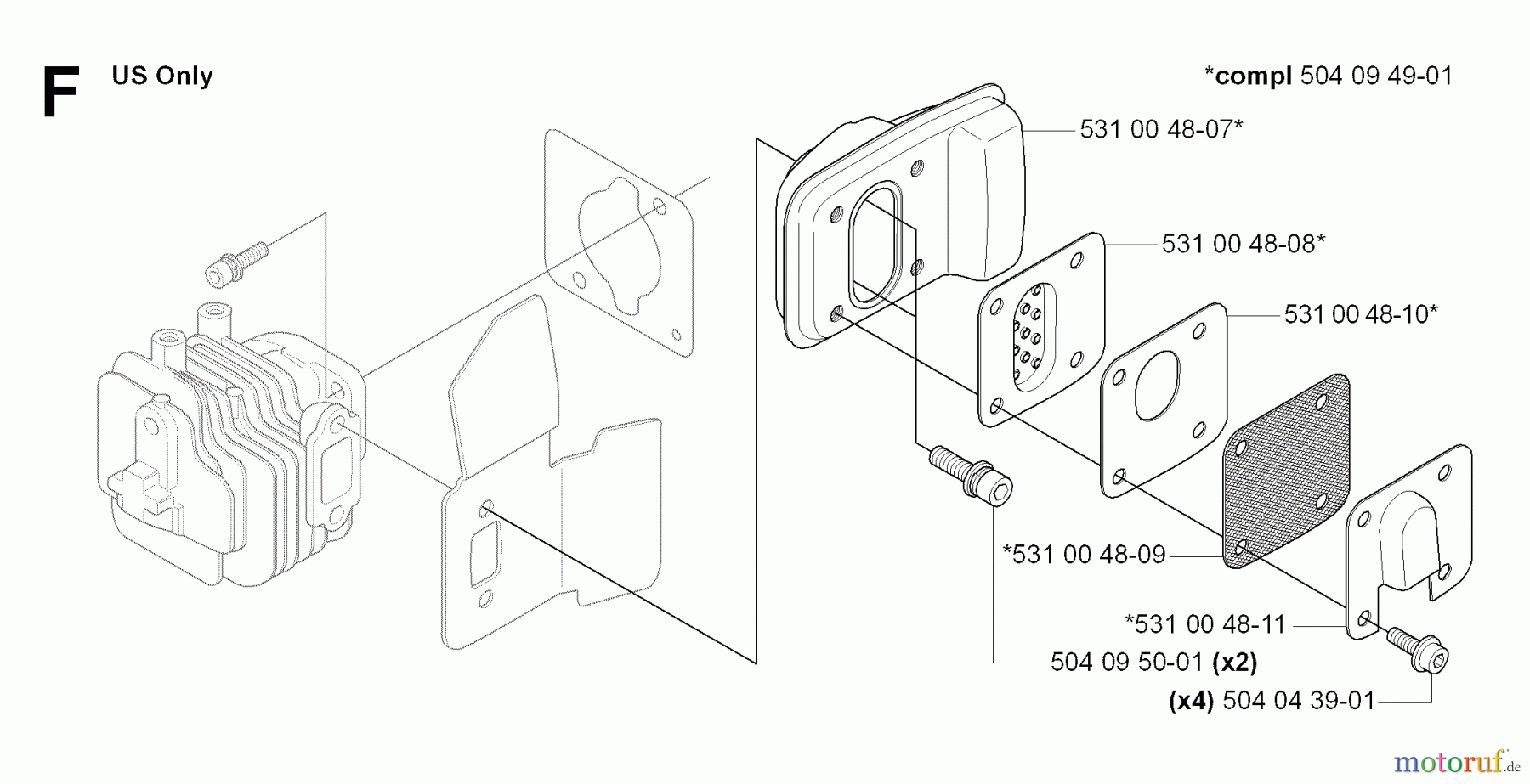 Jonsered Heckenscheren HT2124 (HT2124T) - Jonsered Hedge Trimmer (2007-01) MUFFLER #2