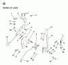 Jonsered LR11 (954130002) - 36" Lawn & Garden Tractor (1997-04) Ersatzteile MOWER LIFT LEVER
