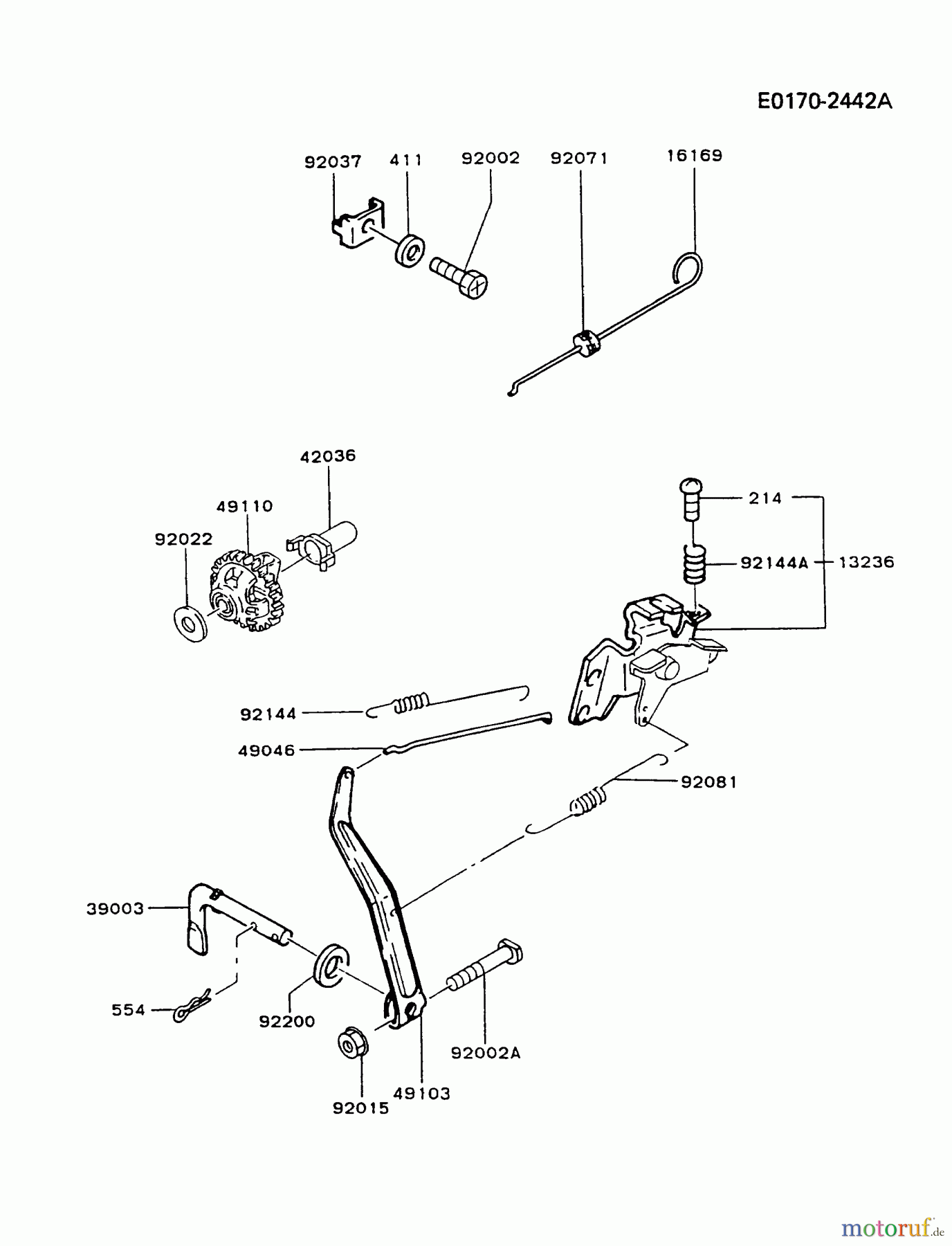  Kawasaki Motoren Motoren, Horizontal FA130D-CS15 - Kawasaki FA130D 4-Stroke Engine CONTROL-EQUIPMENT