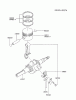Kawasaki Motoren FA130D-AS21 - Kawasaki FA130D 4-Stroke Engine Ersatzteile PISTON/CRANKSHAFT