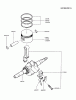 Kawasaki Motoren FA210D-AS22 - Kawasaki FA210D 4-Stroke Engine Ersatzteile PISTON/CRANKSHAFT