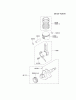 Kawasaki Motoren FE120G-DS00 - Kawasaki FE120G 4-Stroke Engine Ersatzteile PISTON/CRANKSHAFT