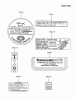 Kawasaki Motoren FA076D-BS09 - Kawasaki FA076D 4-Stroke Engine Ersatzteile LABEL