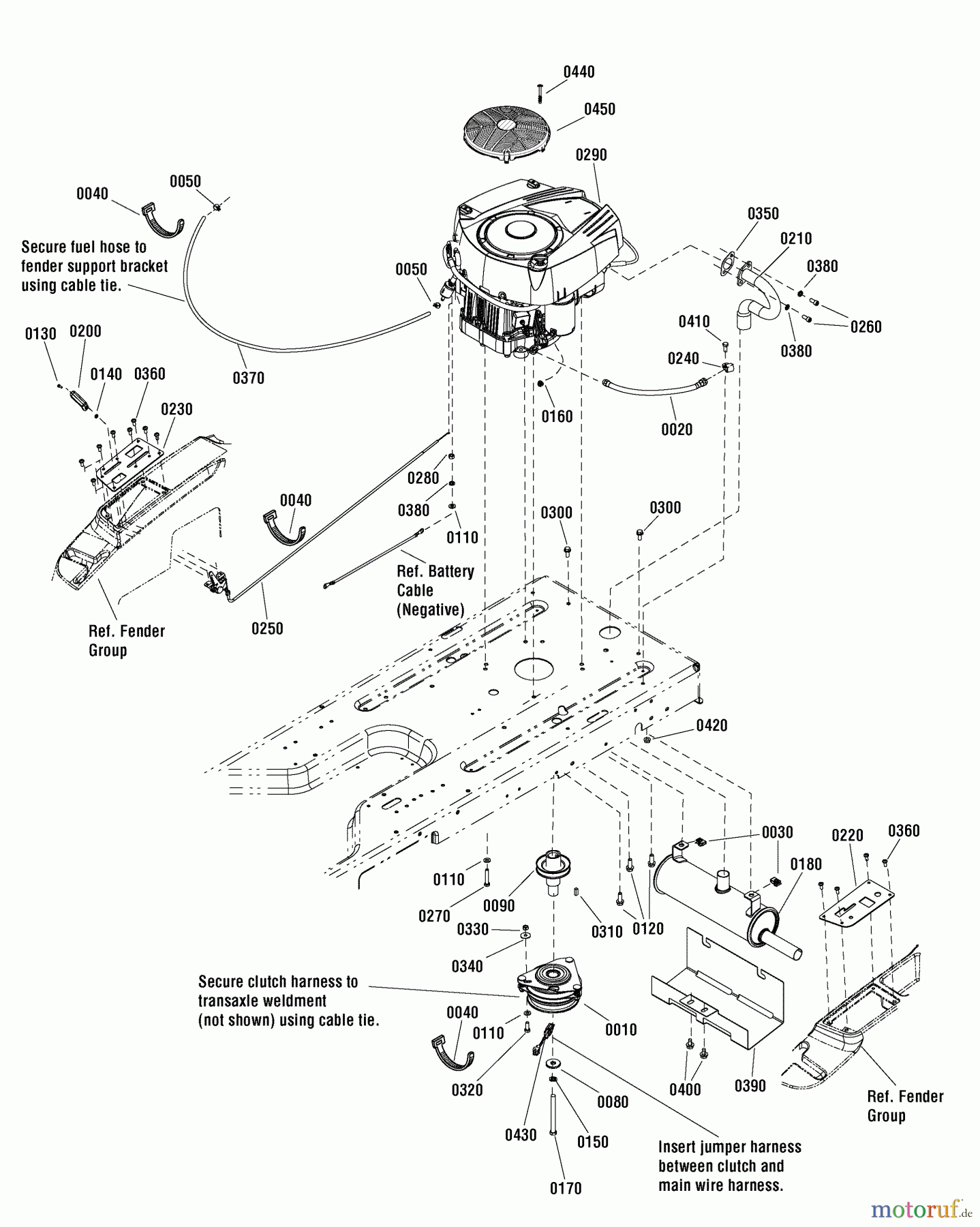 Murray Nullwendekreismäher, Zero-Turn C950-60106-1 (7800820A) - Craftsman ZTS7000, 21HP B&S w/42