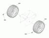 Murray 1338PE (LP37060) (1696046) - John Deere 38" Professional Snow Thrower (2011) Spareparts Wheels and Tires Group (2988312J)