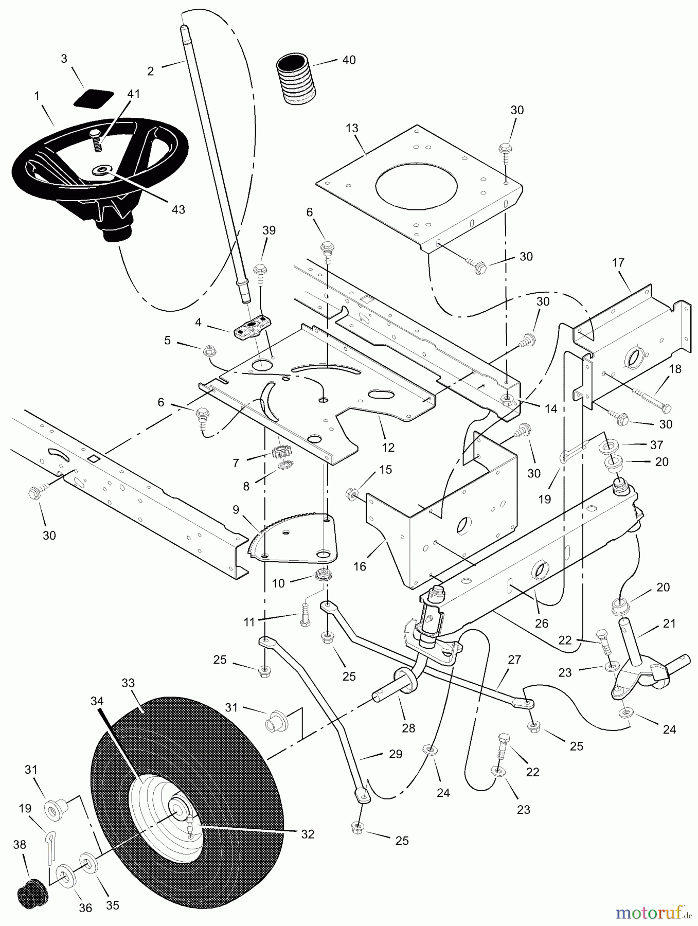  Murray Rasen- und Gartentraktoren 405002x31A - Scotts 40