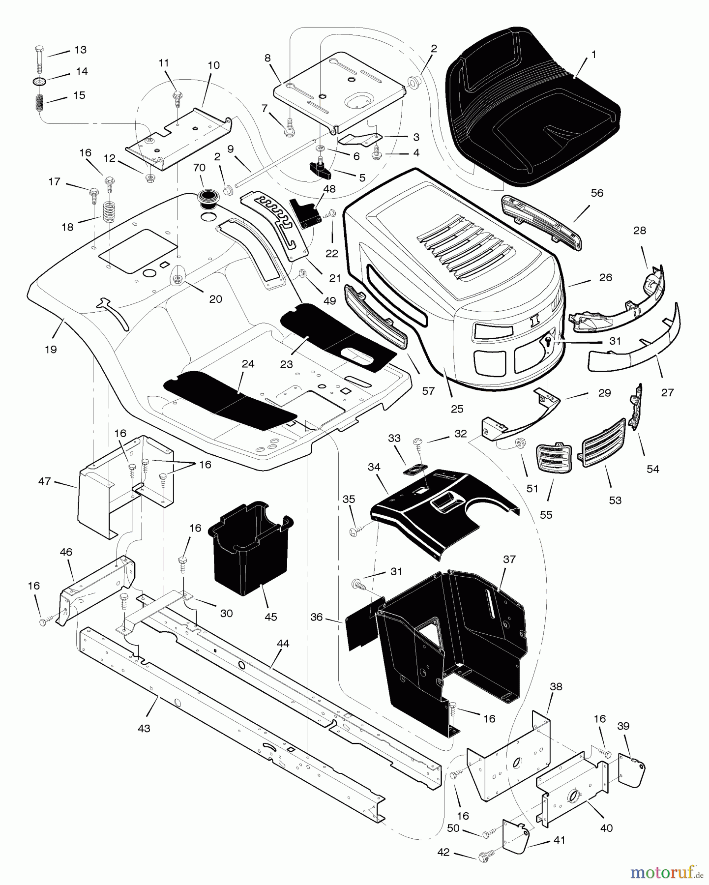  Murray Rasen- und Gartentraktoren 405011x48A - B&S/Murray 40