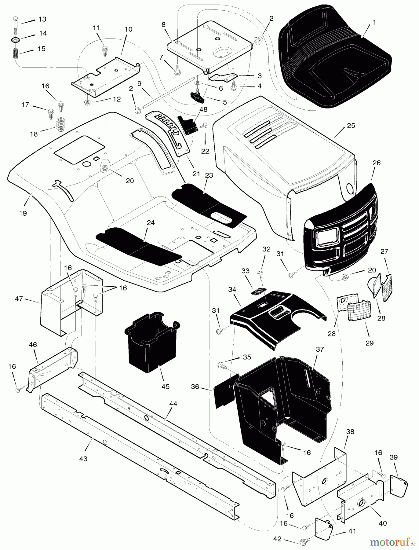  Murray Rasen- und Gartentraktoren 40542C - Murray 40