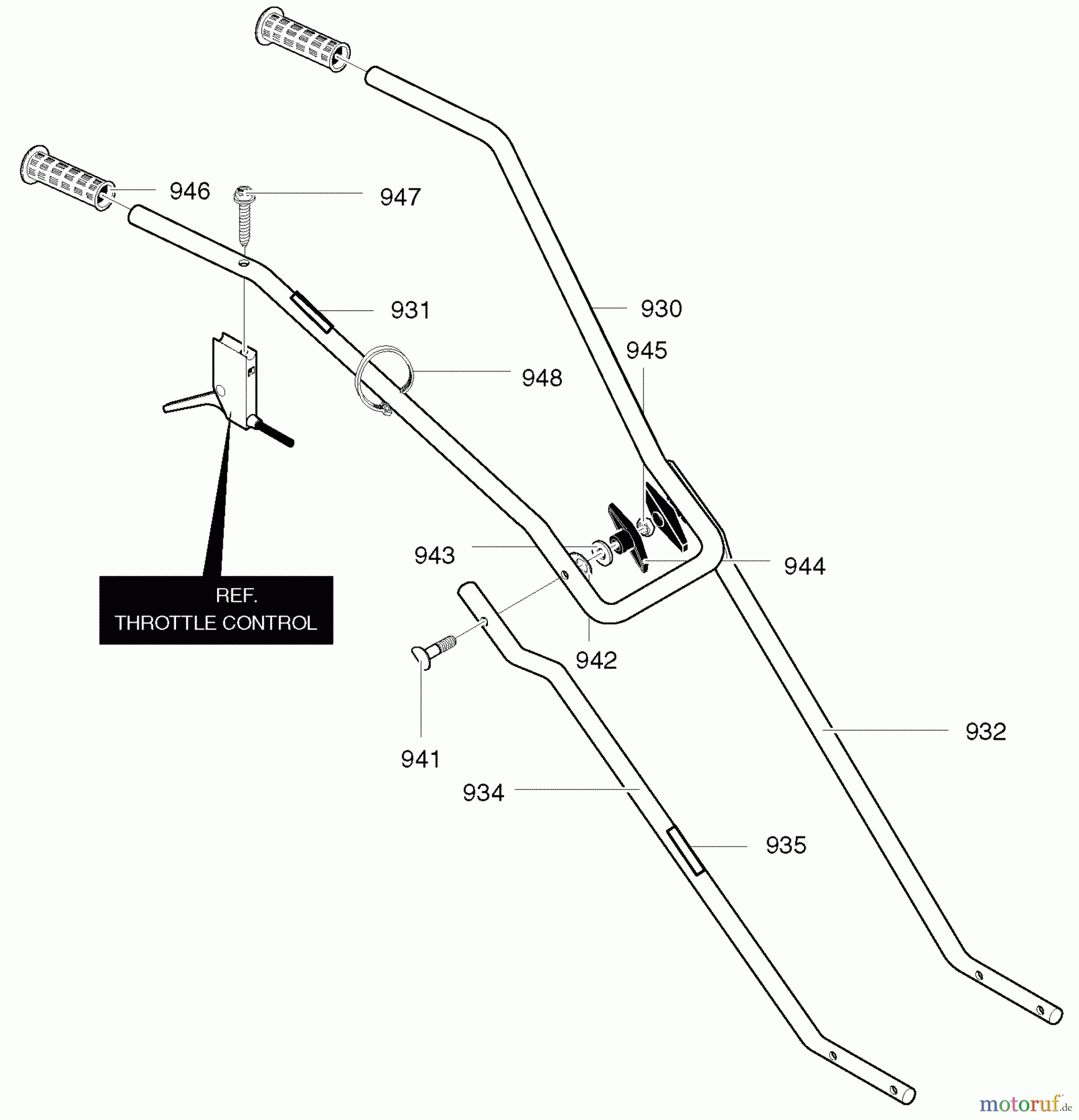  Murray Motorhacken und Kultivierer C950-62909-2 - Craftsman Cultivator (2004) (Sears) Handle