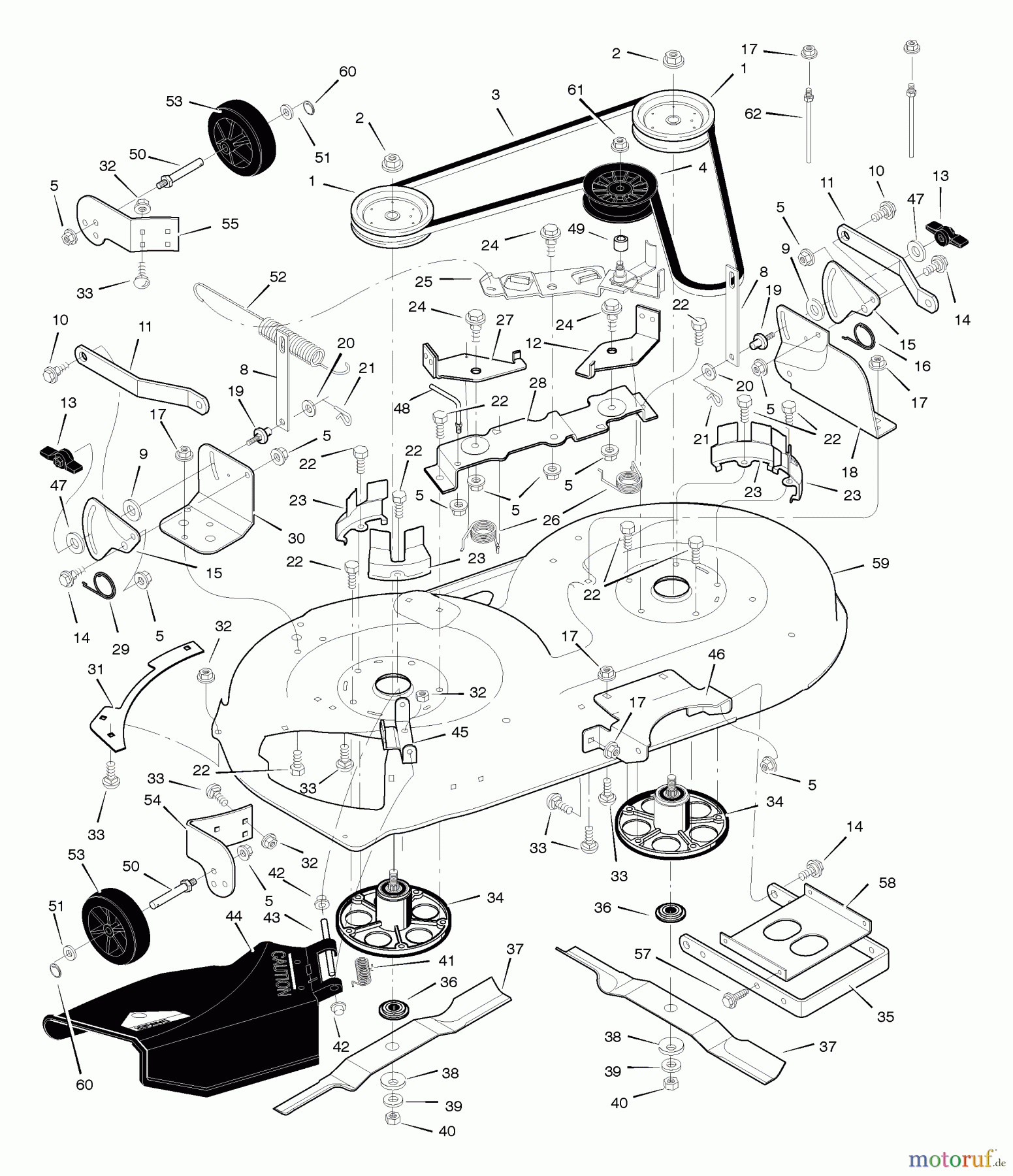  Murray Rasen- und Gartentraktoren 425308x31A - Scotts 42