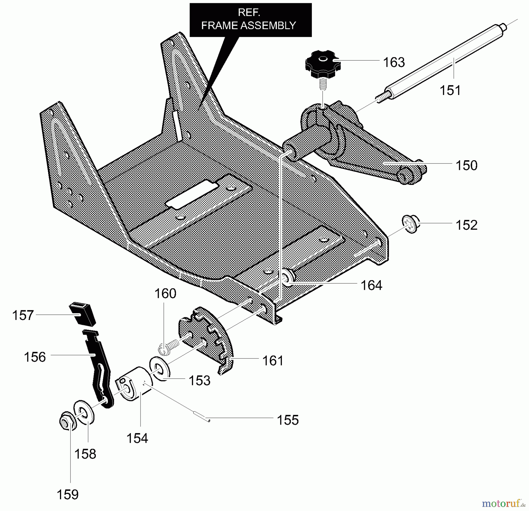 Murray Kantenschneider 13052x10A - B&S/Murray Edger (2000) (Western Auto) Height Adjust Lever Assembly