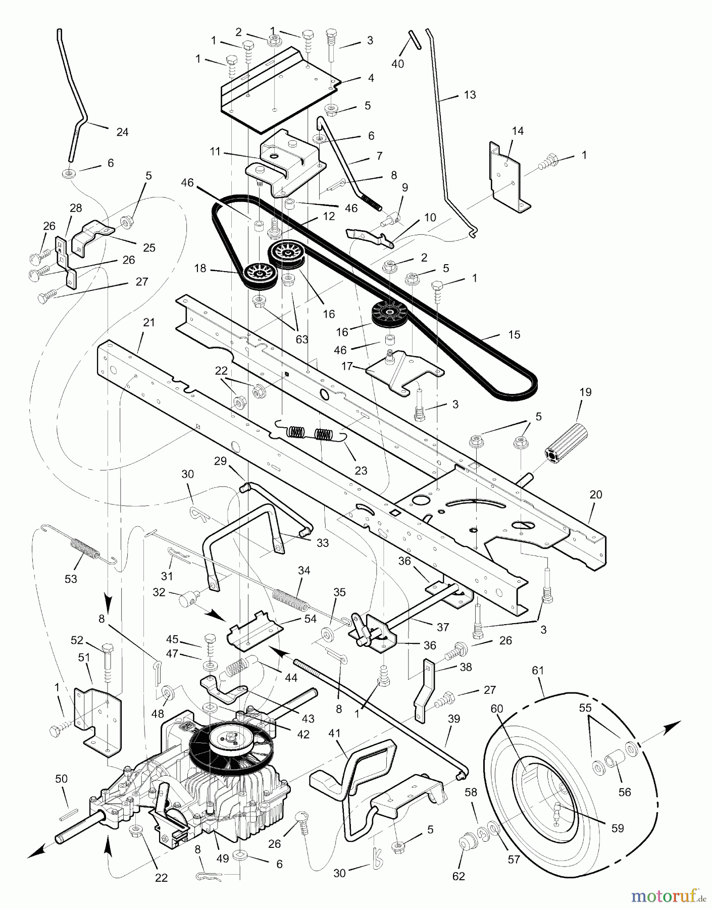  Murray Rasen- und Gartentraktoren 42590B - Murray 42