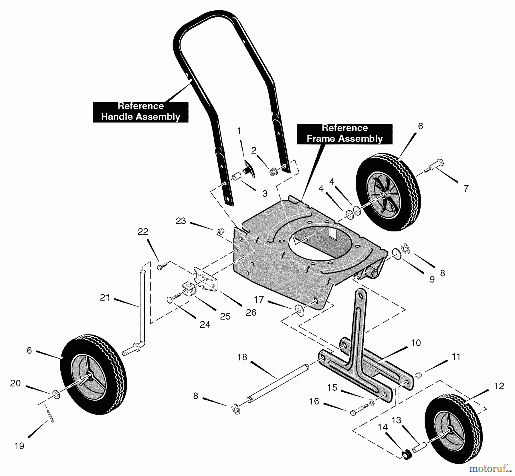  Murray Kantenschneider 536.772350 - Craftsman Edger (2006) (Sears) Wheel Assembly