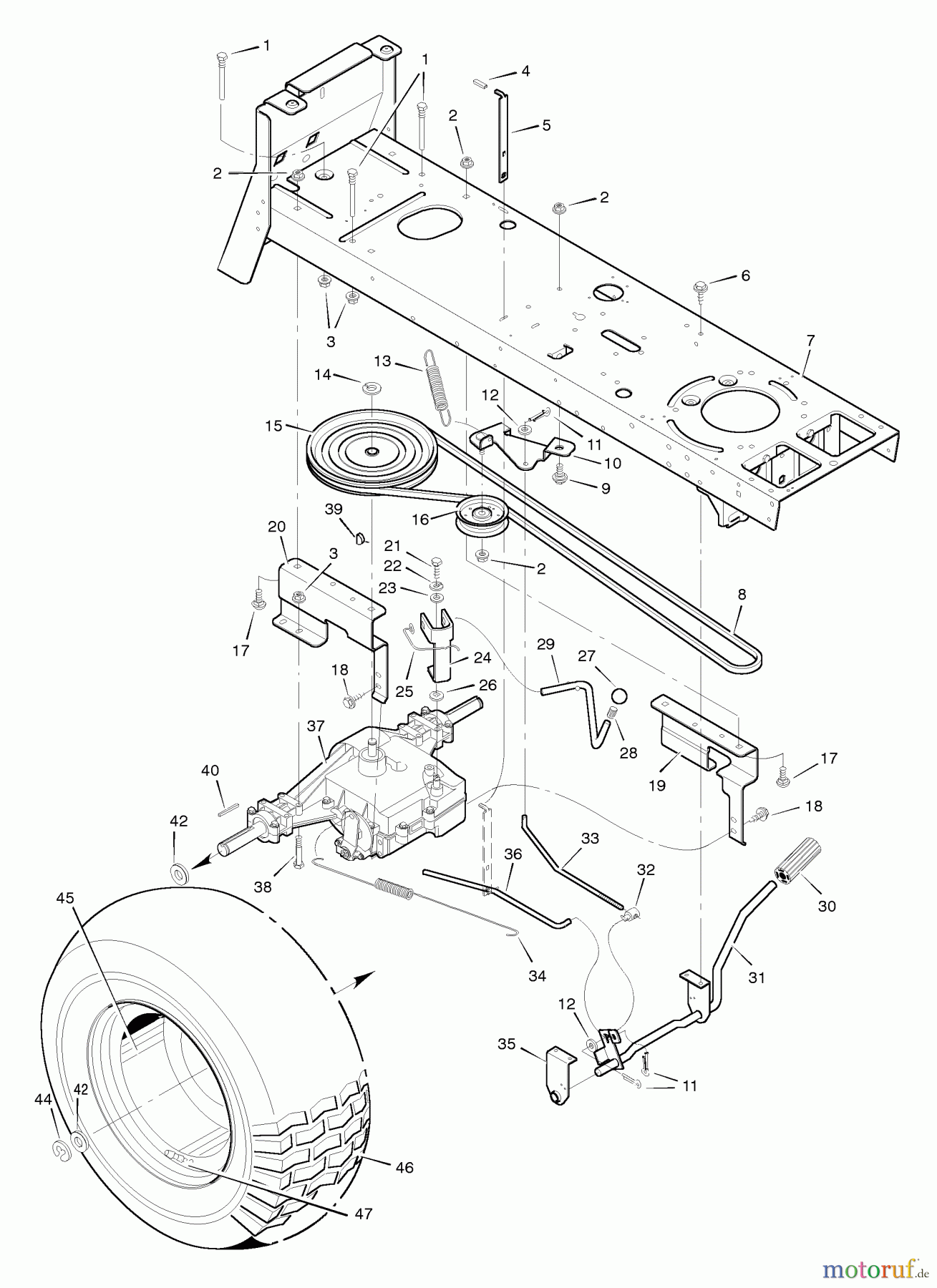  Murray Rasen- und Gartentraktoren 46370x5C - Murray 46