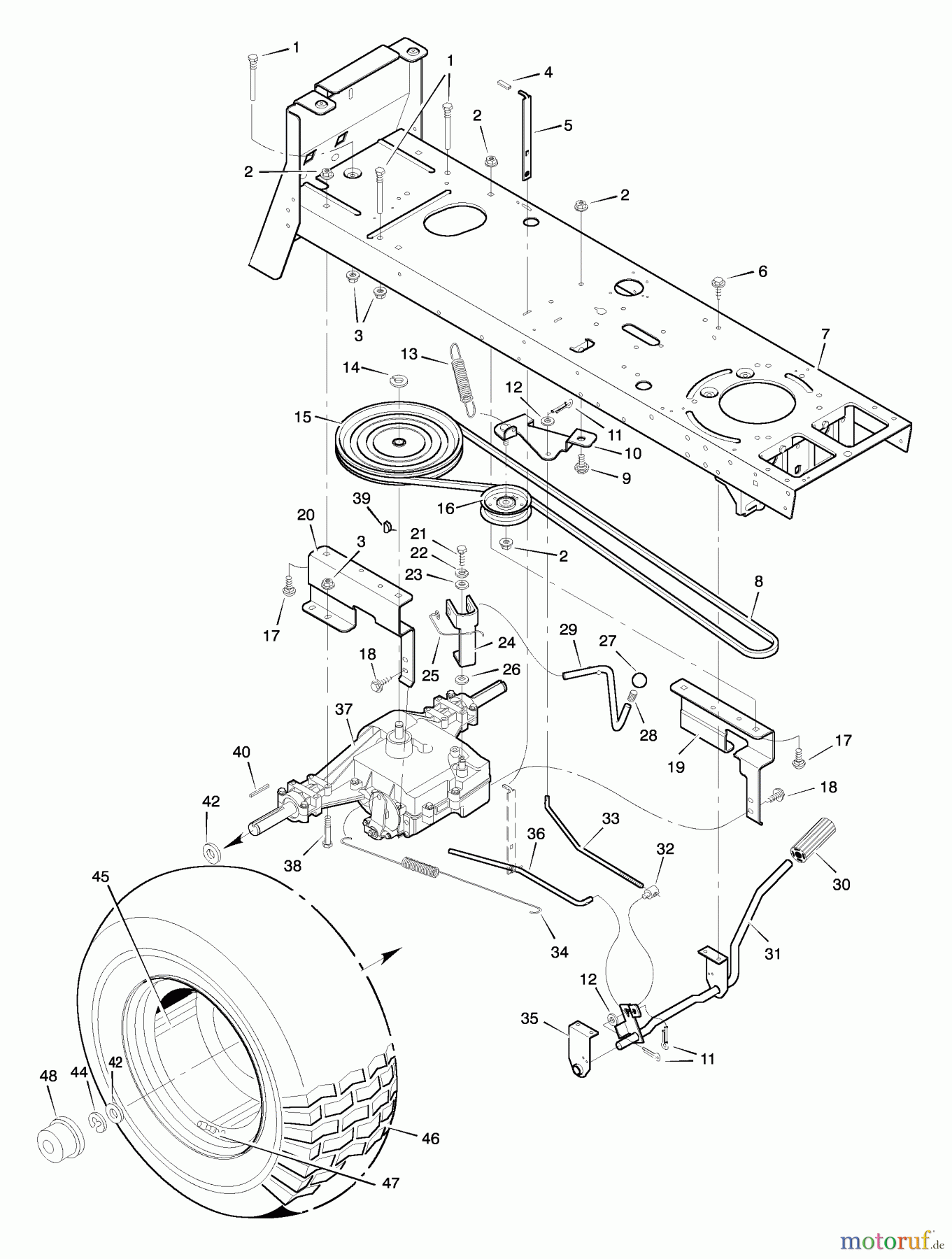  Murray Rasen- und Gartentraktoren 46379x30A - Murray 46