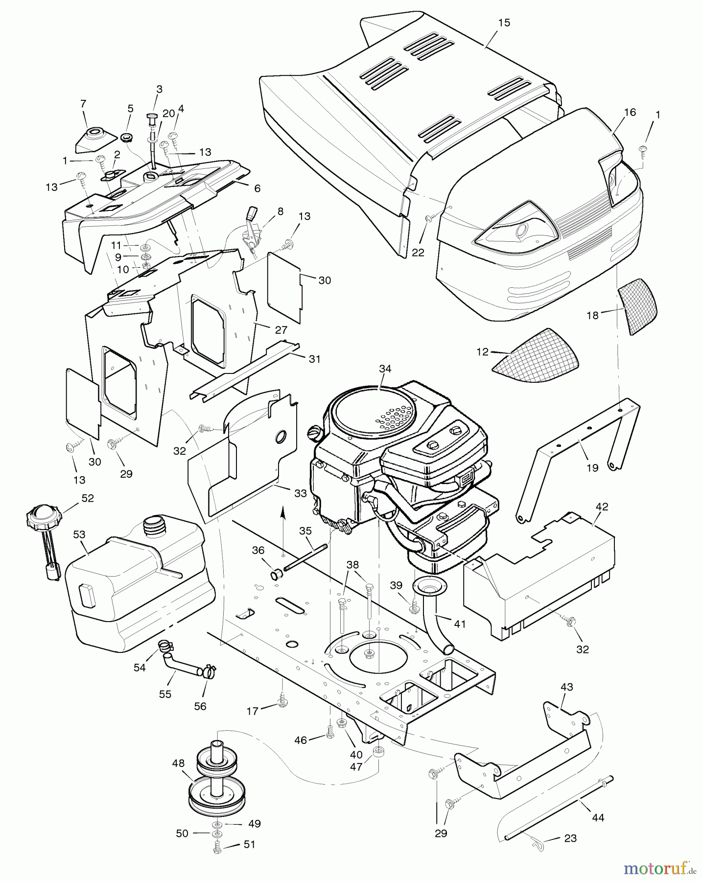  Murray Rasen- und Gartentraktoren 46430x31A - Scotts 46