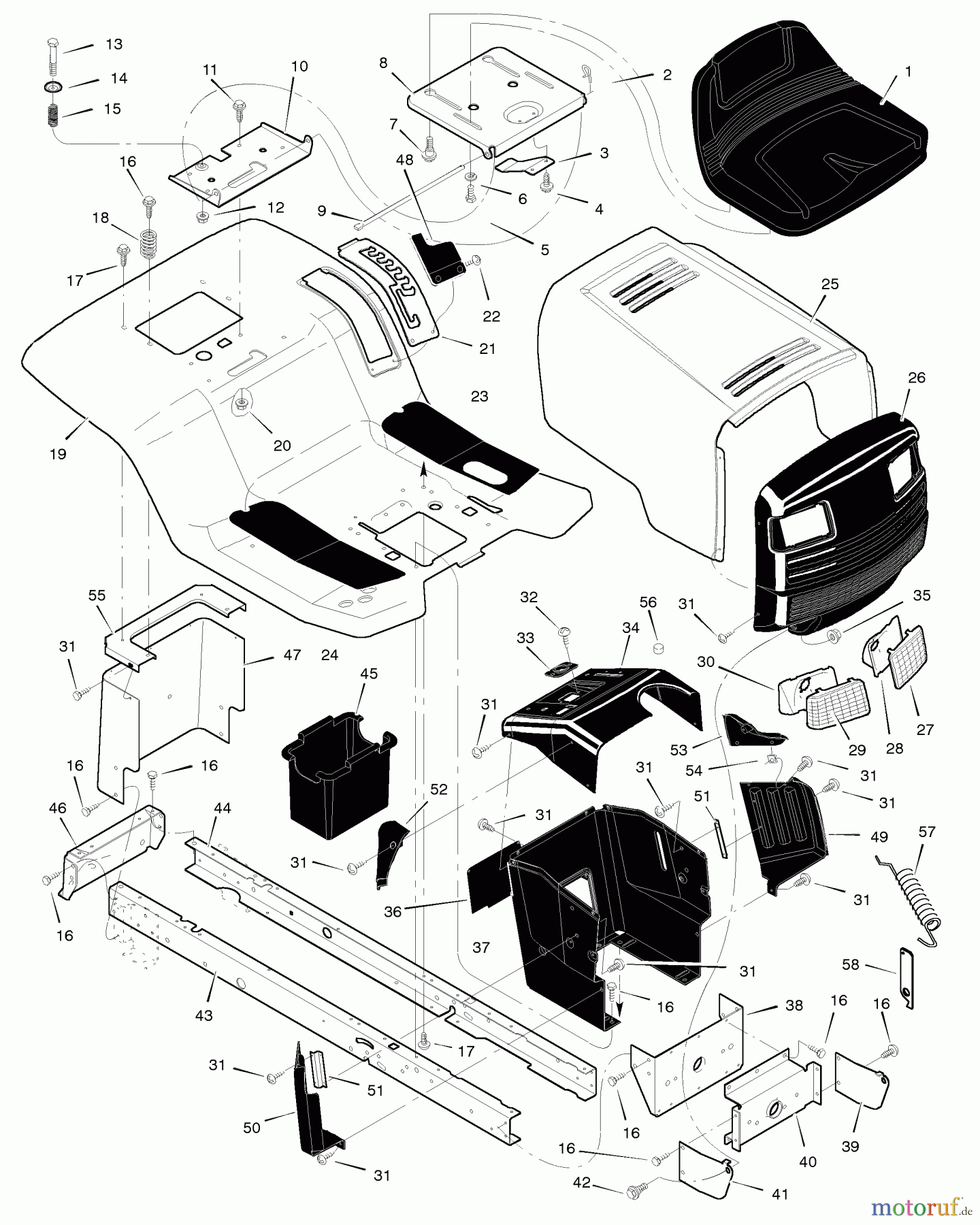  Murray Rasen- und Gartentraktoren 46570x8A - Scotts 46