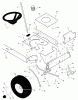 Murray 46577x6A - Ultra 46" Lawn Tractor (1999) Listas de piezas de repuesto y dibujos Steering