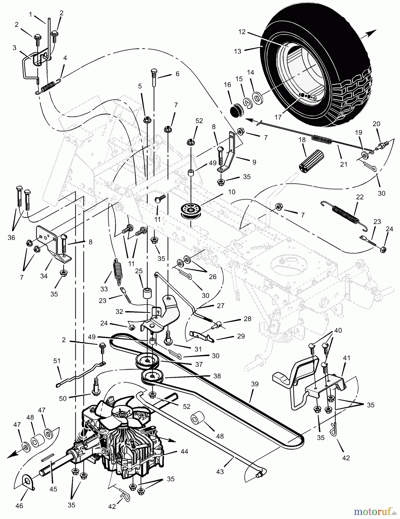 Murray Rasen- und Gartentraktoren 521613x89B - Yard King Performance 52