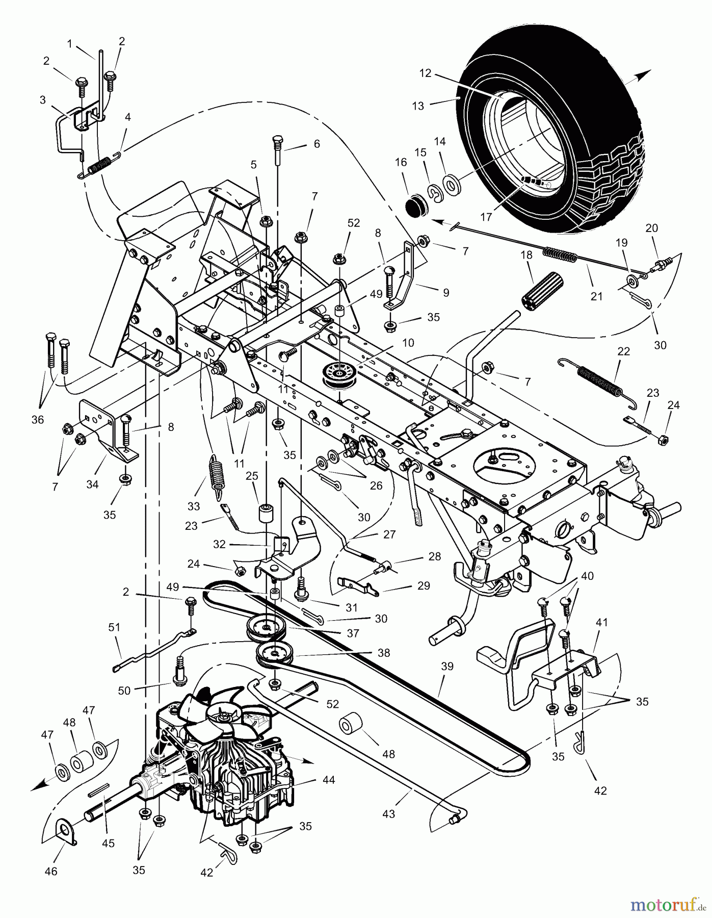  Murray Rasen- und Gartentraktoren 52161x89B - Yard King Performance 52