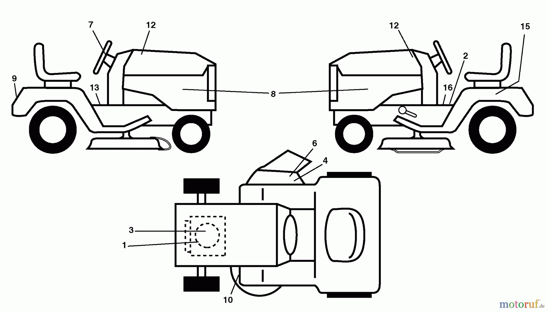 Murray Rasen- und Gartentraktoren 7800734 (96012009600) - Yard King 42
