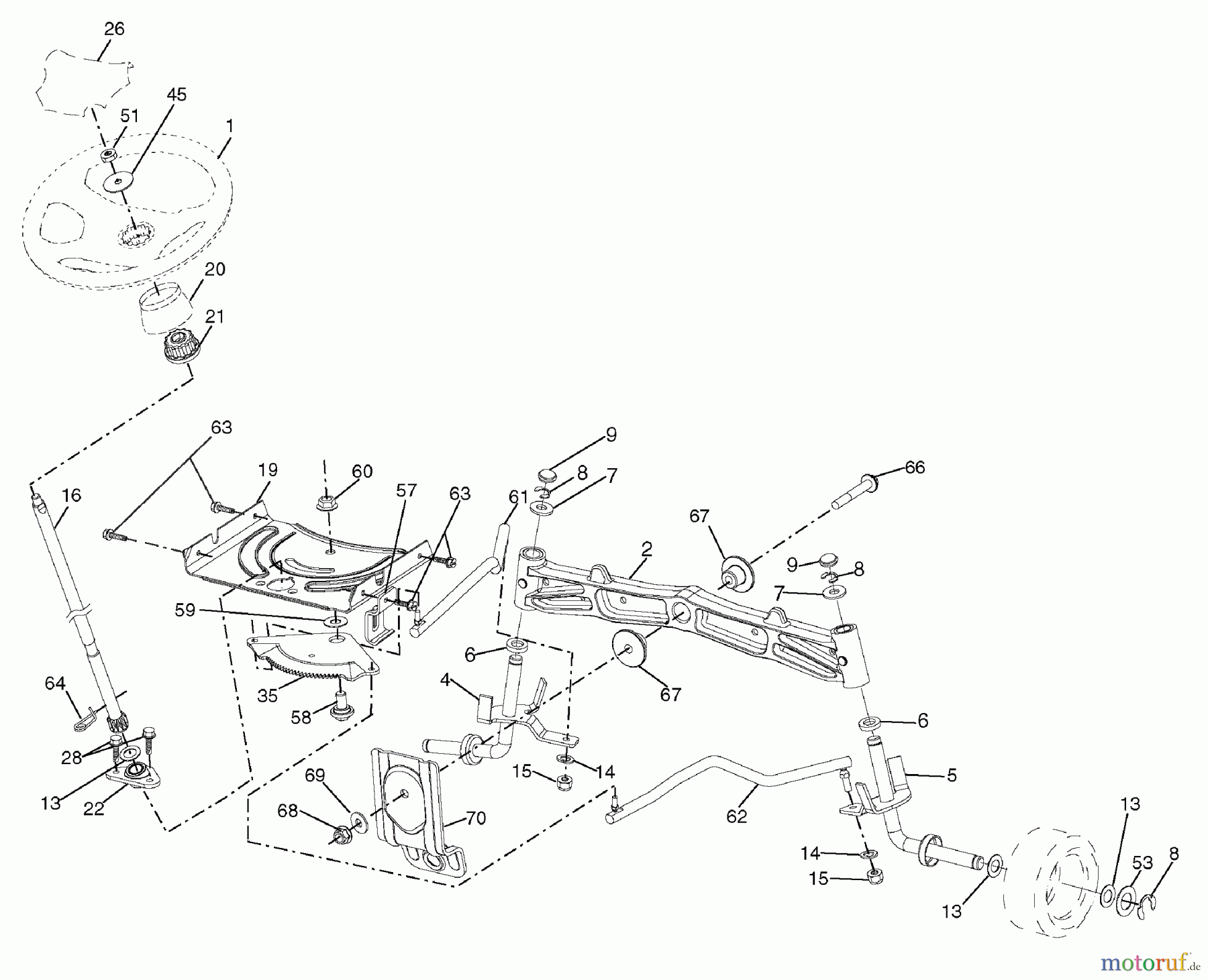  Murray Rasen- und Gartentraktoren 7800738 (96042010400) - Yard King 48