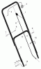 Murray 20101C - 20" Walk-Behind Mower (2000) Ersatzteile Handle Assembly