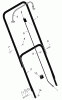 Murray 201030x00A - 20" Walk-Behind Mower (2005) Ersatzteile Handle Assembly
