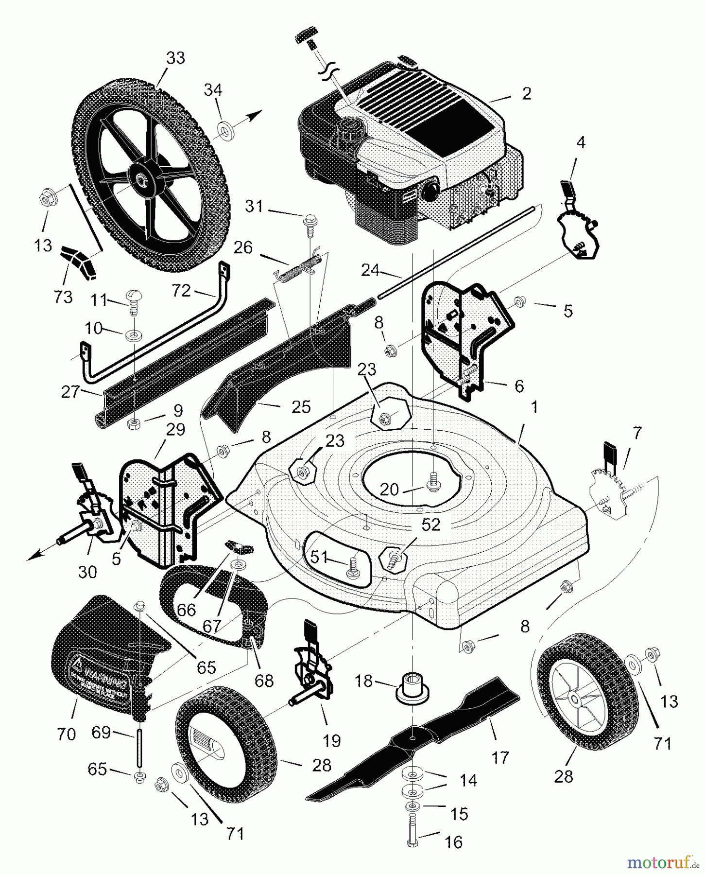  Murray Rasenmäher 20515x8B - Scotts 20
