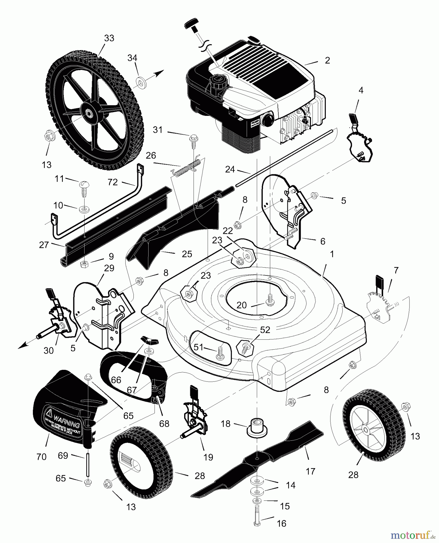  Murray Rasenmäher 20565x31A - Scotts 20