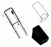 Murray 20606x30A - 20" Walk-Behind Mower (1999) Ersatzteile Handle And Bag Assembly
