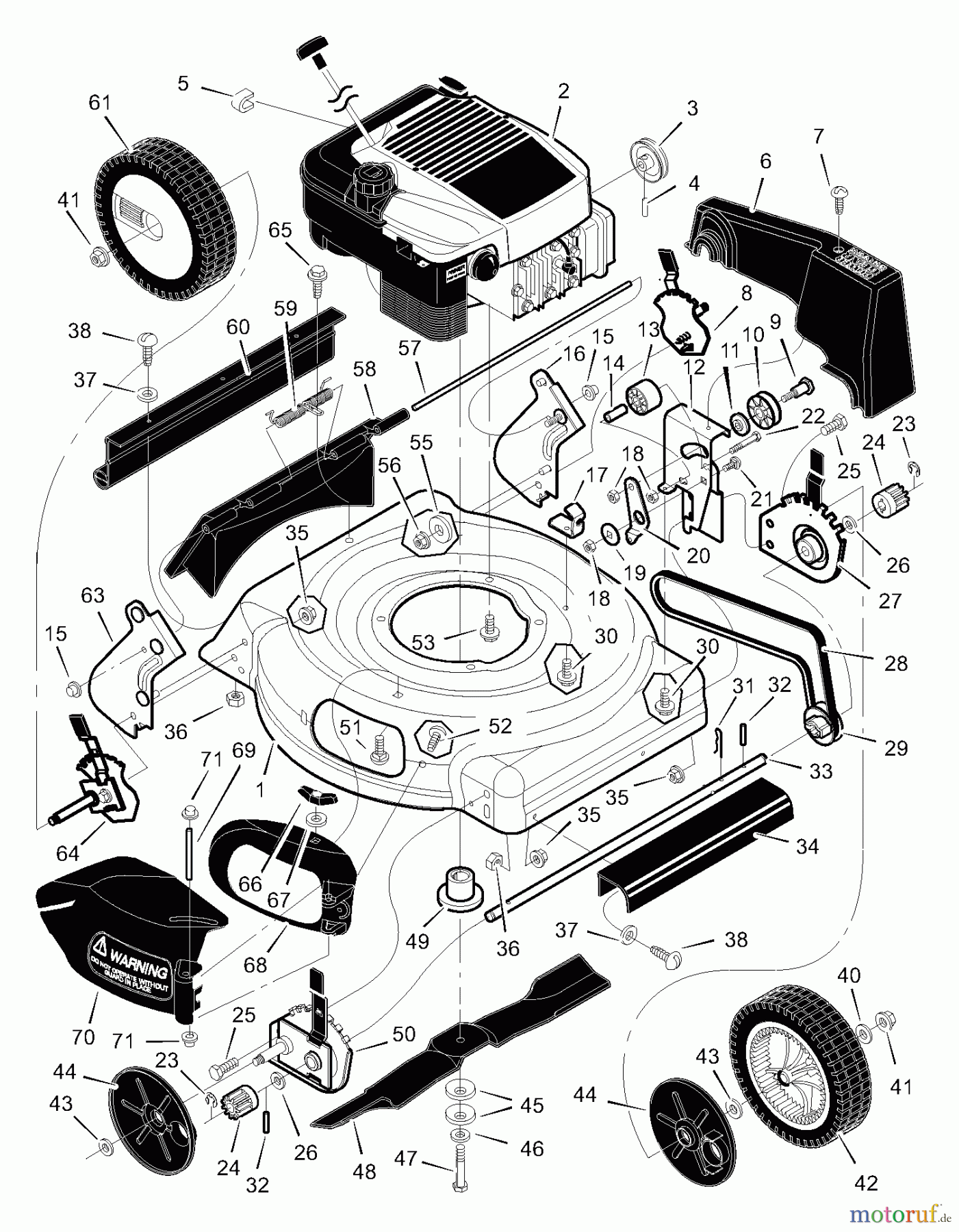  Murray Rasenmäher 20615x92A - B&S/Murray 20