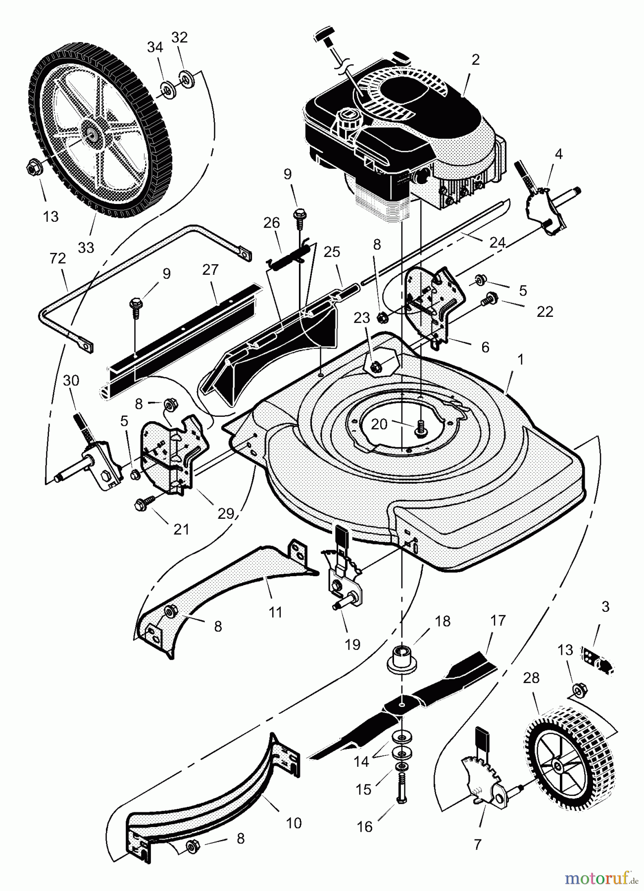  Murray Rasenmäher 22305x31B - Scotts 22