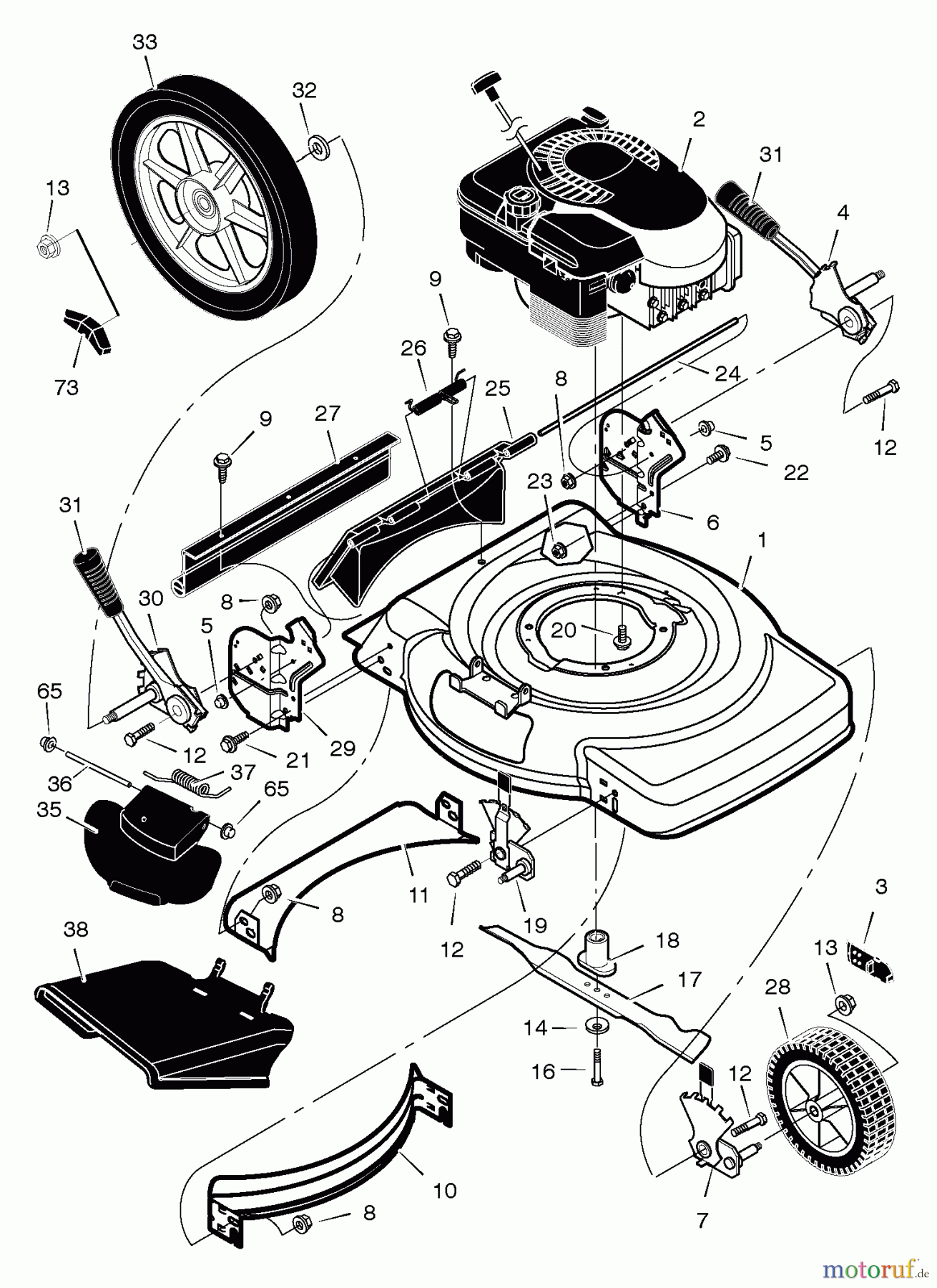  Murray Rasenmäher 223310x31A - Scotts 22