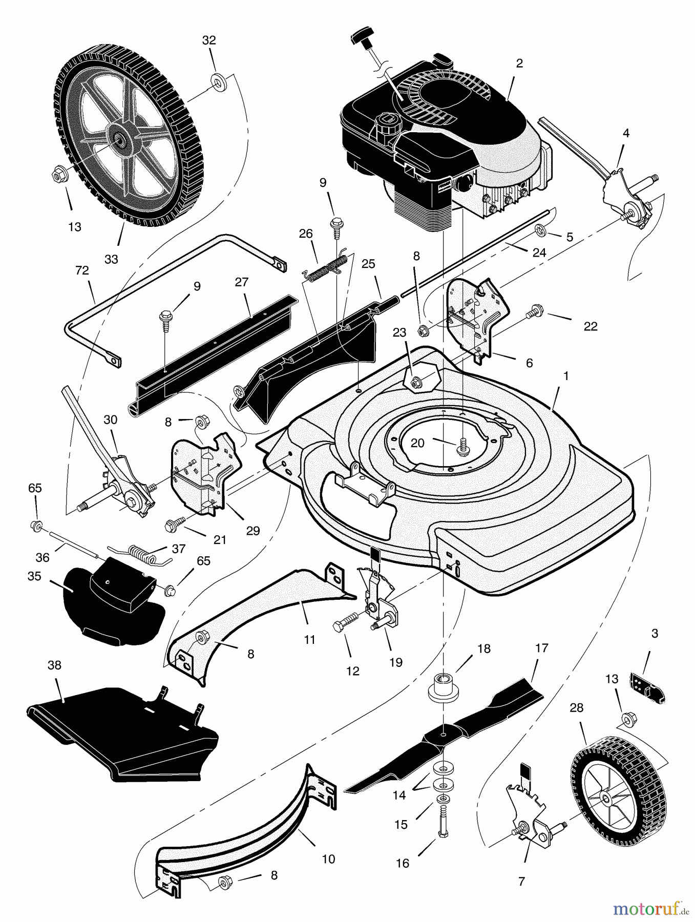  Murray Rasenmäher 223310x8A - Scotts 22