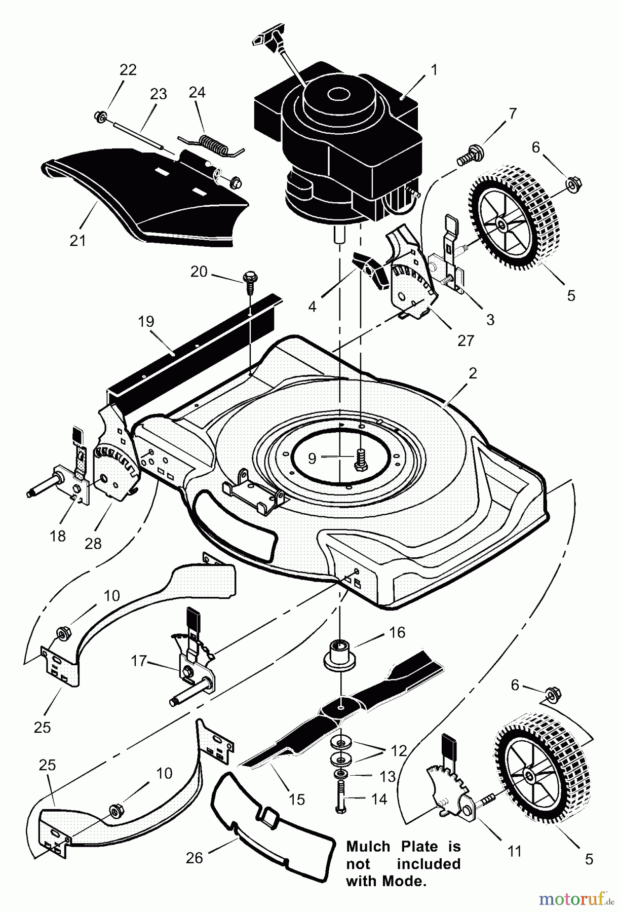  Murray Rasenmäher 22415x31B - Scotts 22