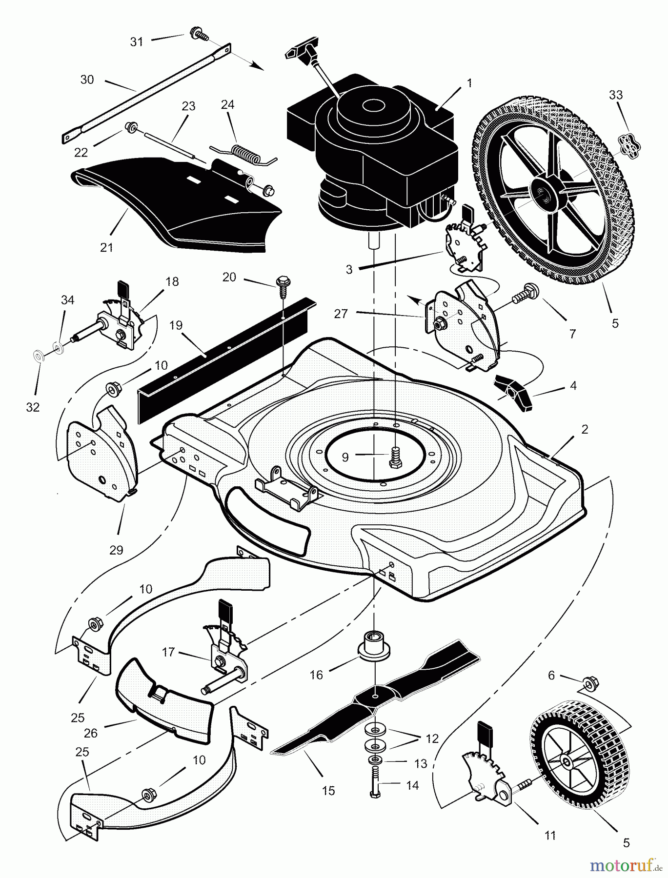 Murray Rasenmäher 225111x92B - B&S/Murray 22