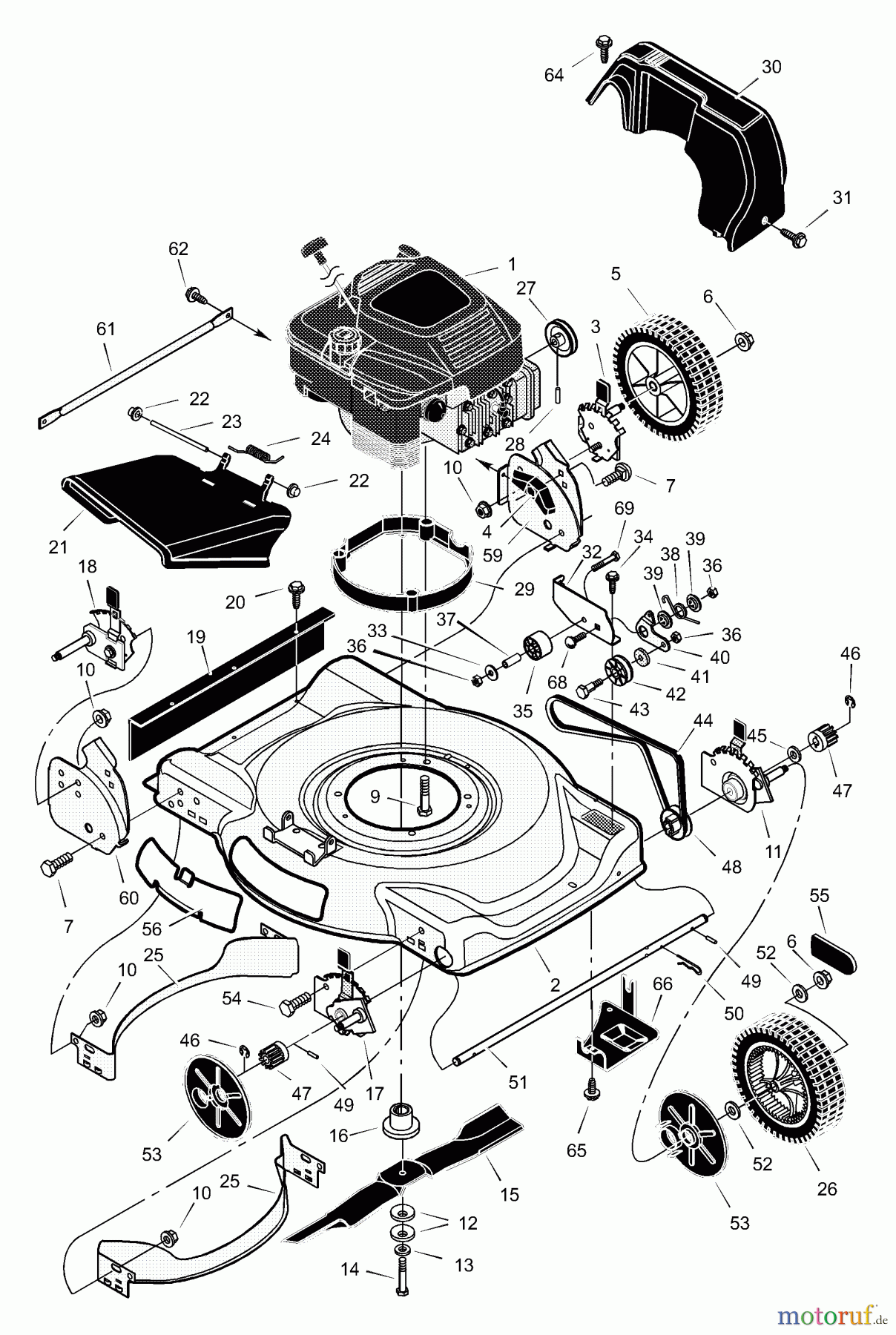  Murray Rasenmäher 22615x8C - Scotts 22