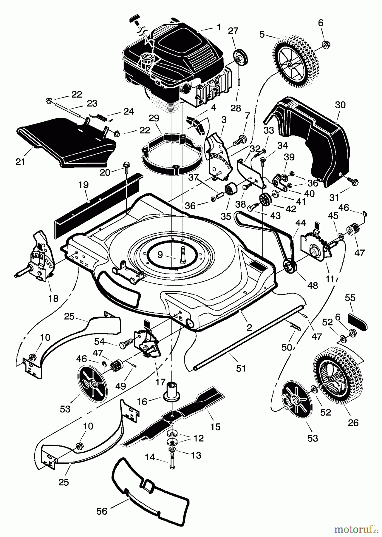  Murray Rasenmäher 22705x92A - B&S/Murray 22