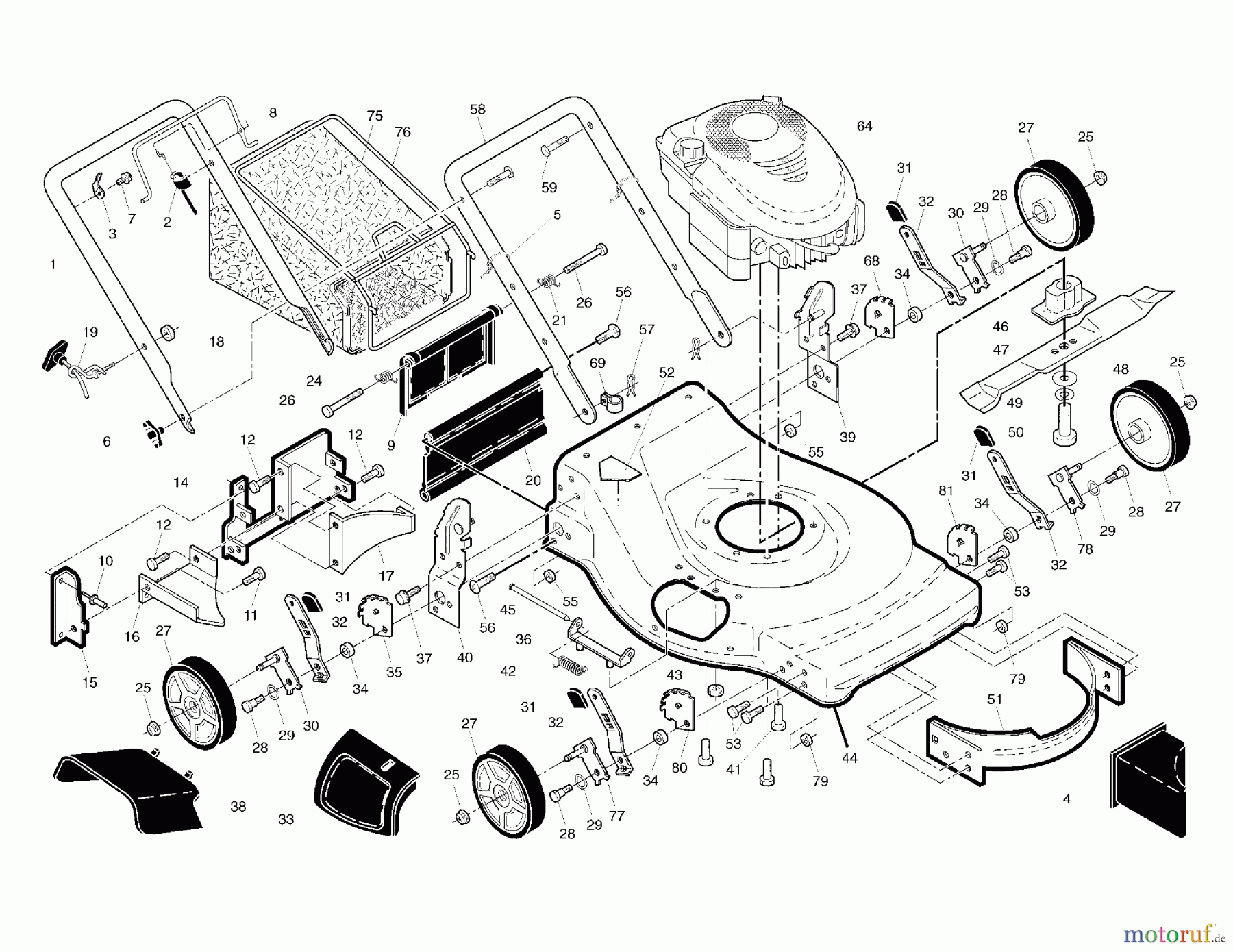  Murray Rasenmäher 22P65L30X8A (96137001904) - Murray 22